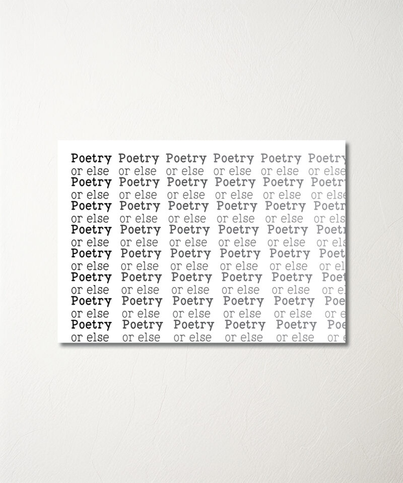 poetry or else pattern